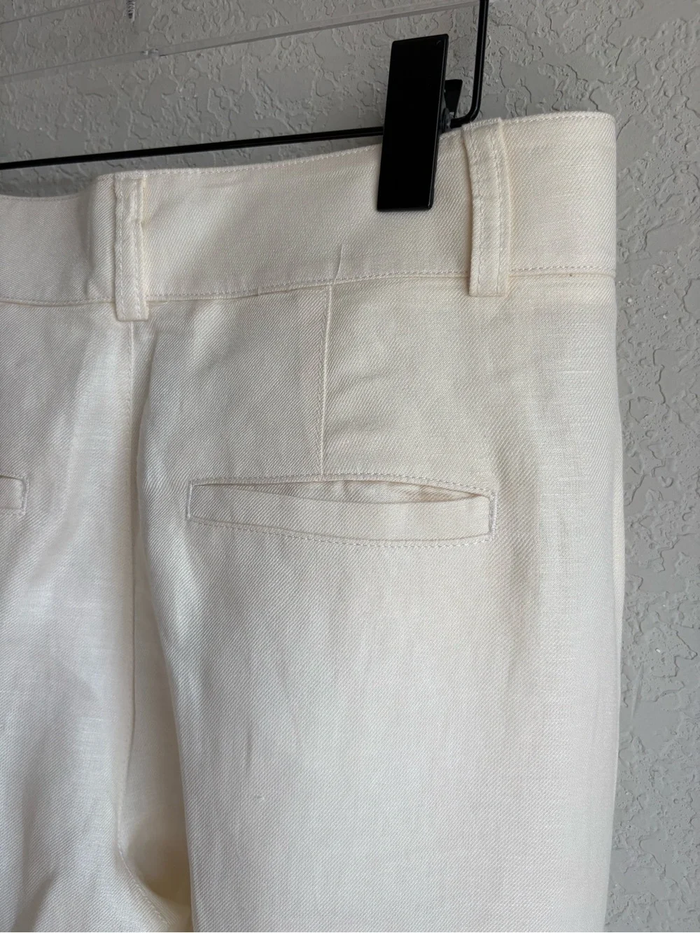 Banana Republic linen Blend Pleated Wide Leg Pants size 6 belted full length